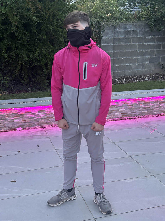 GREY AND PINK FLOW JACKET