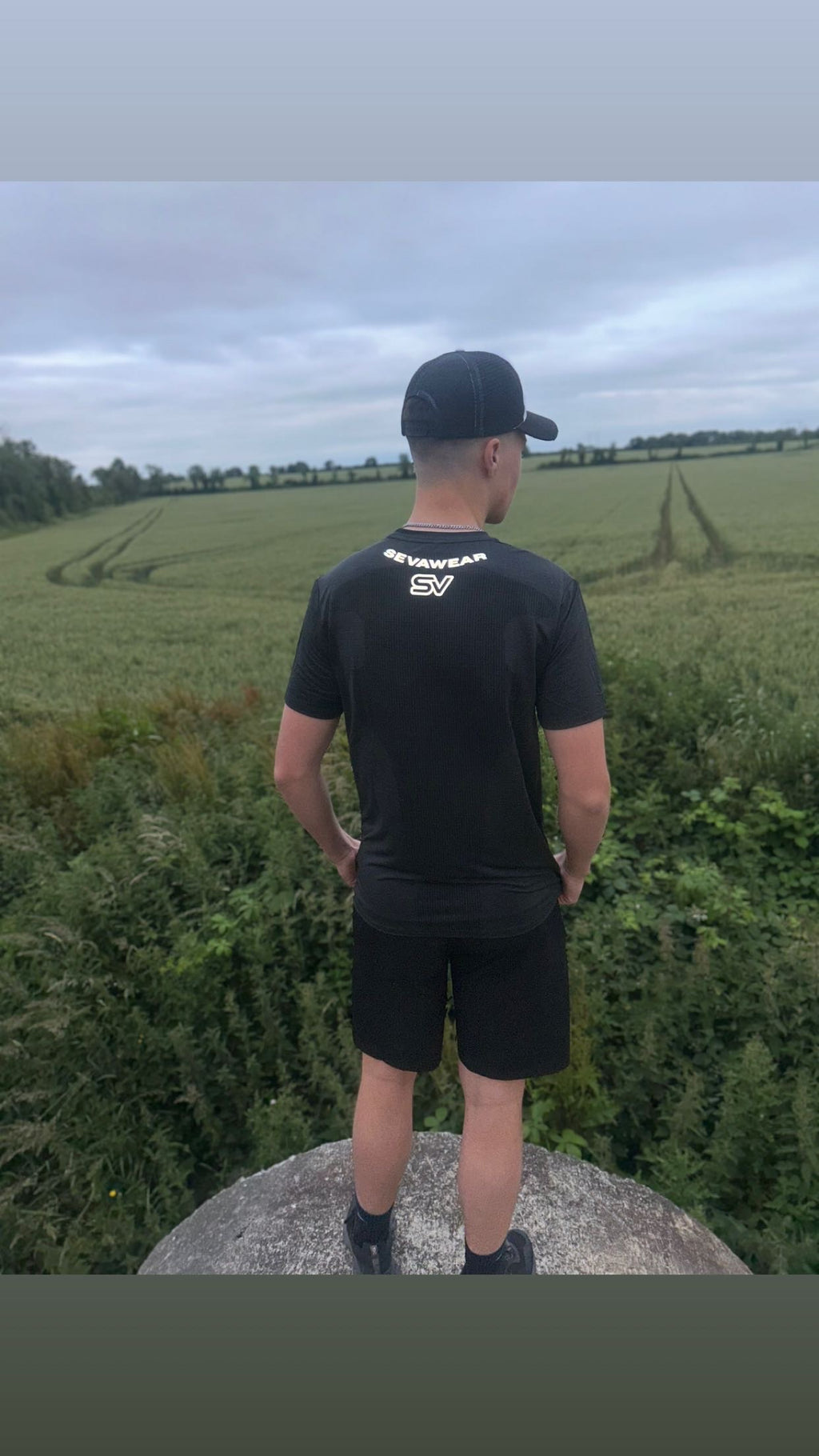 SV Original Black and Reflective Activewear Shorts