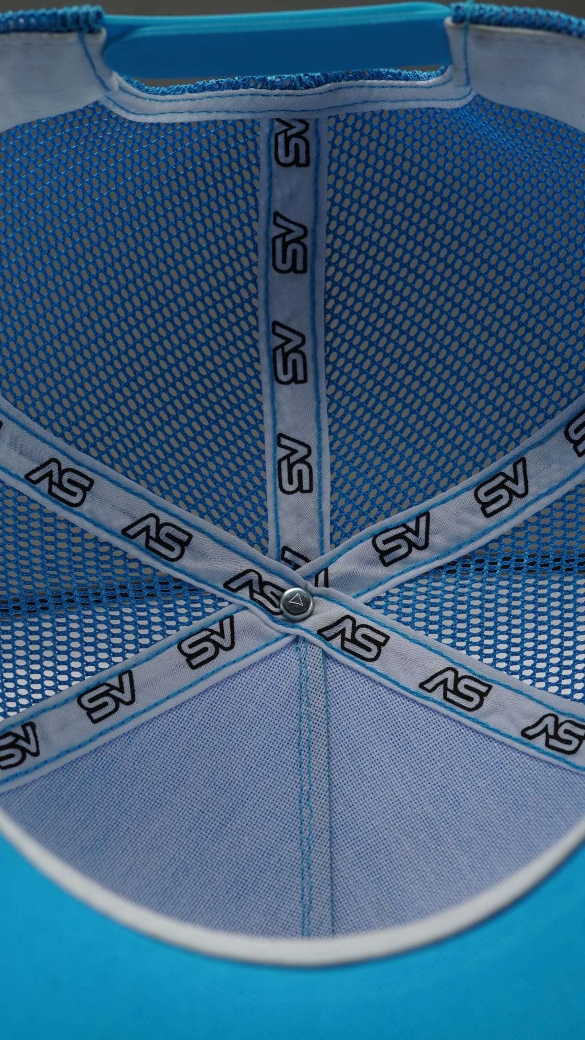 Blue & White Original SV Logo Trucker Cap