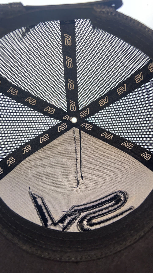 All Black SV Logo Trucker Cap
