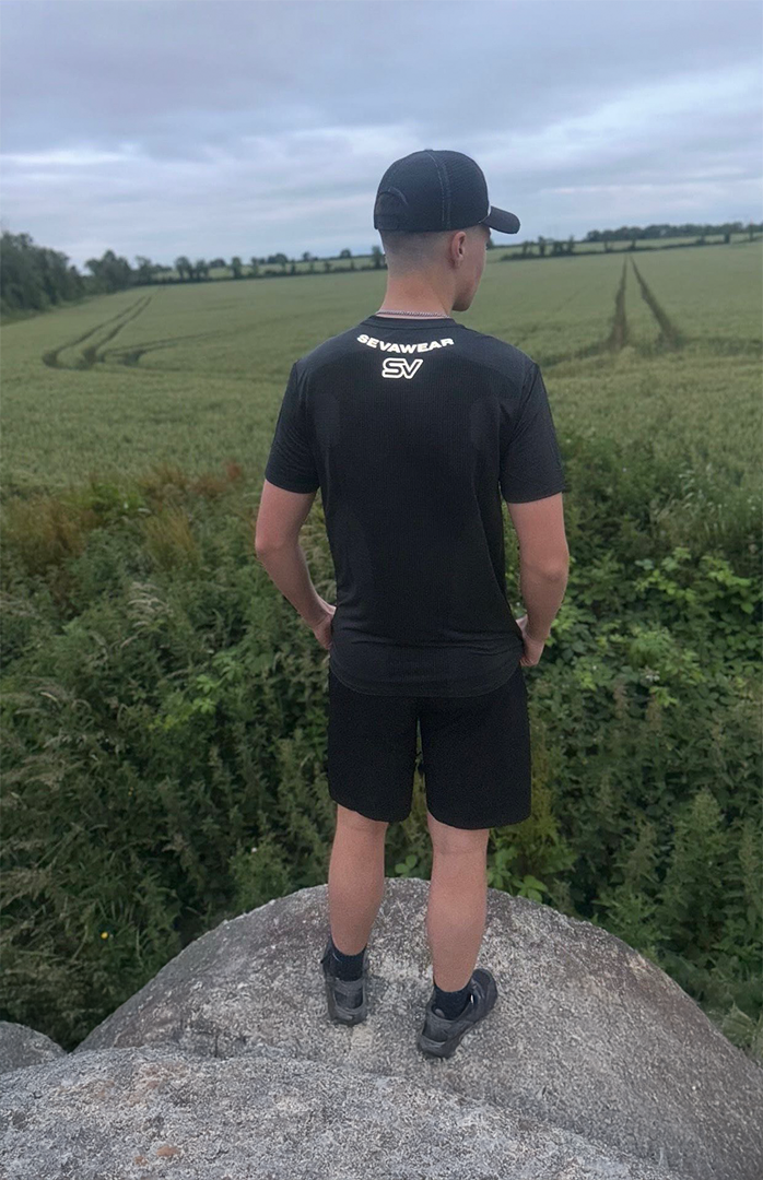 SV Original Black and Reflective Full Activewear Set