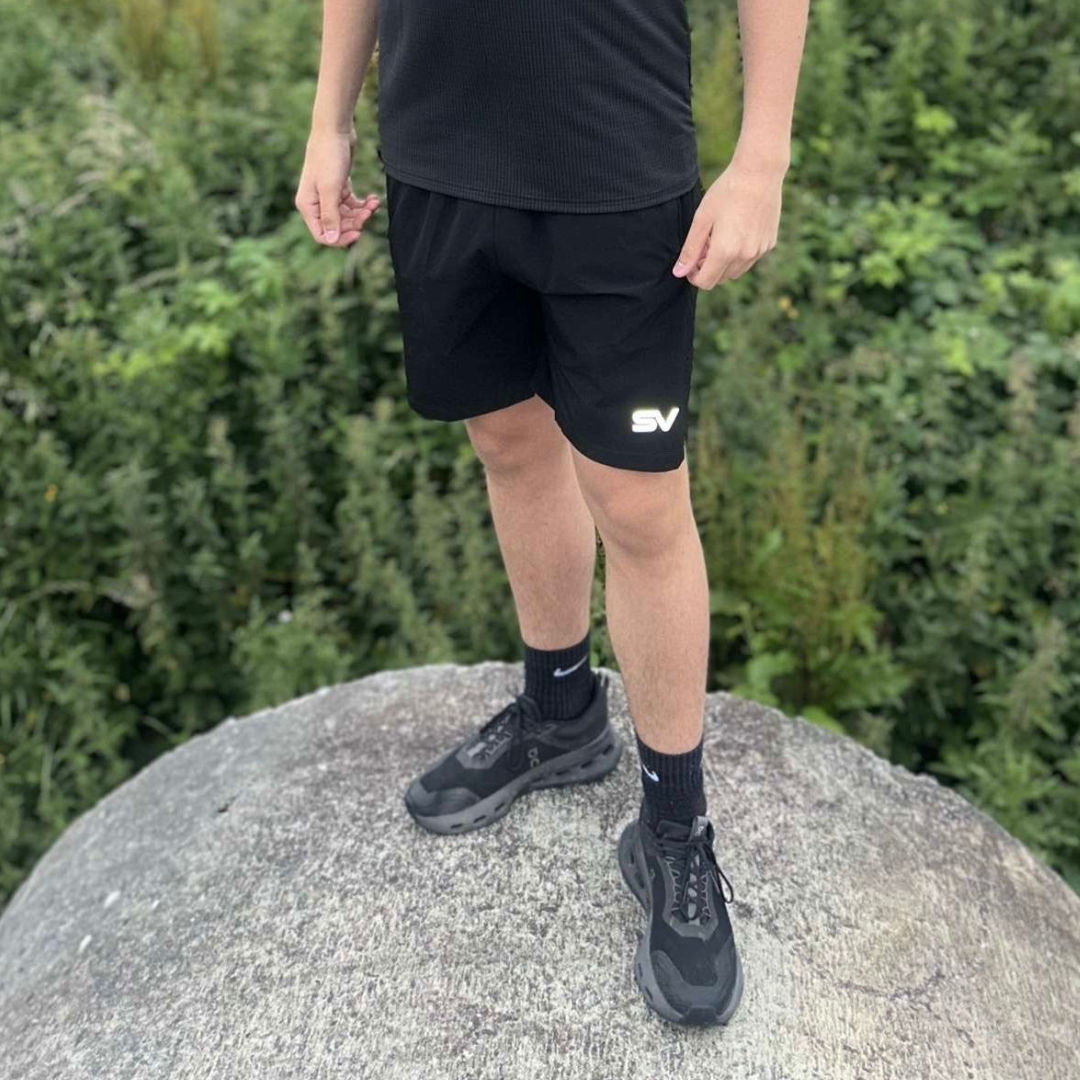 DARK GREY PERFORMANCE SHORTS WITH INNER