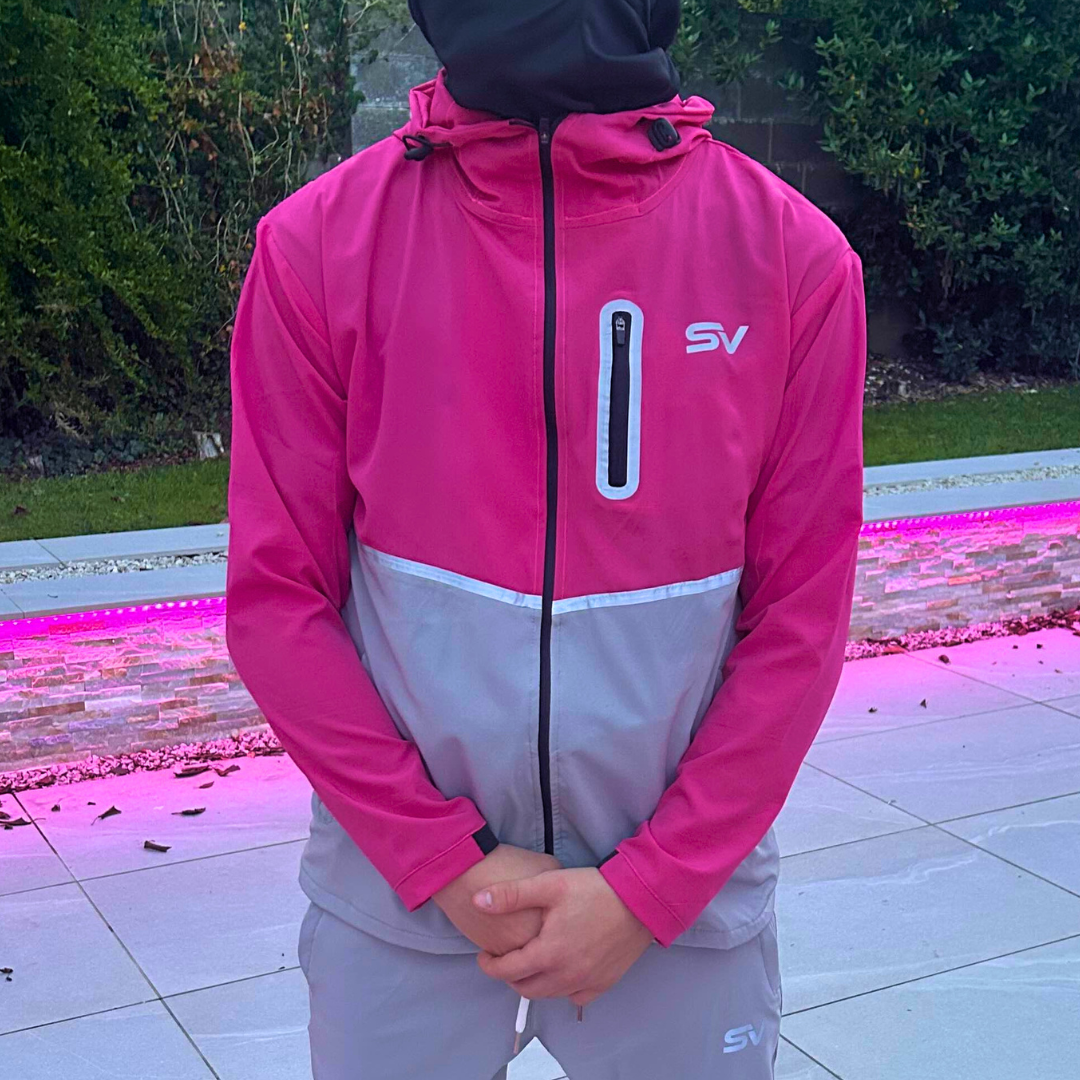 GREY AND PINK FLOW JACKET