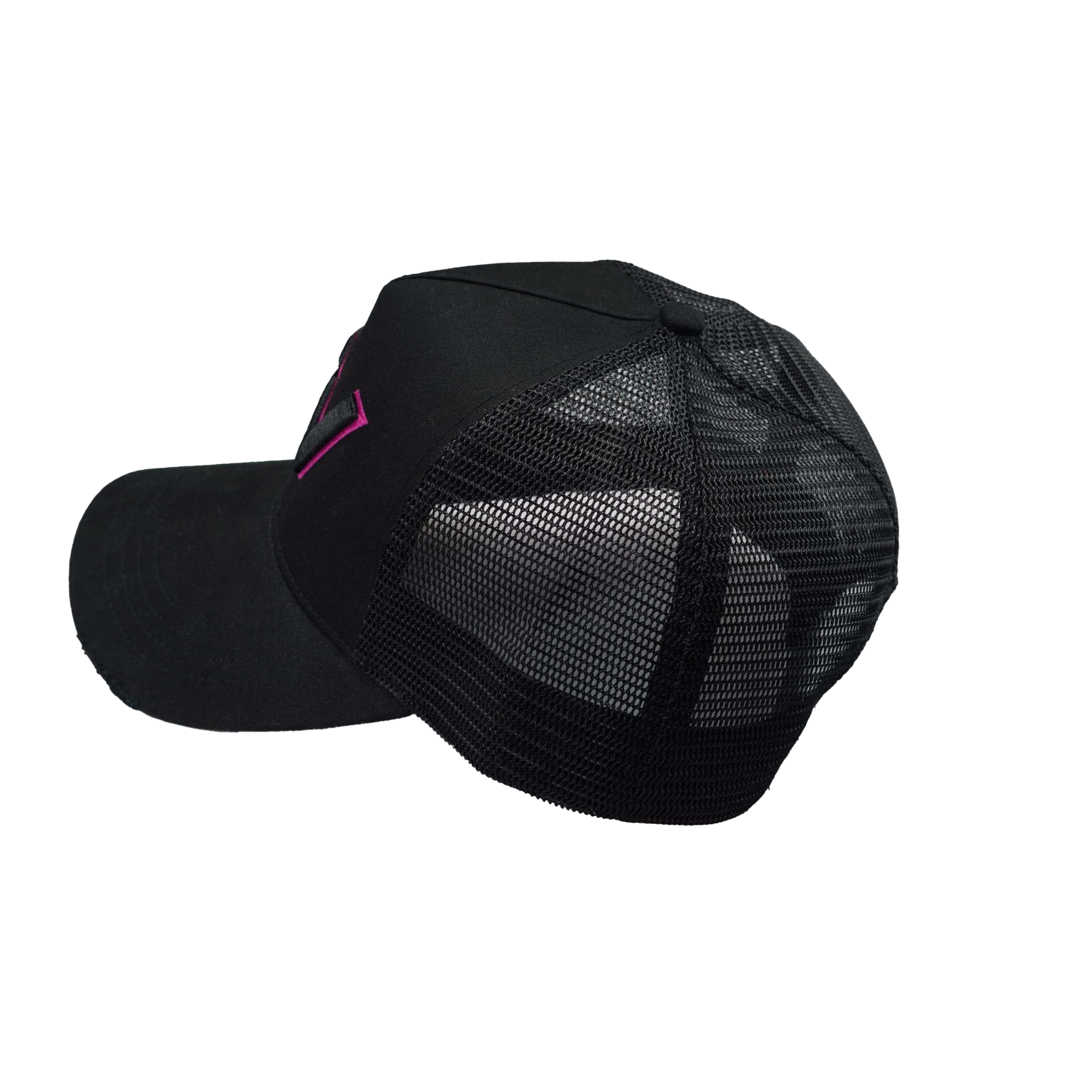 black & Pink Original SV Logo Trucker Cap